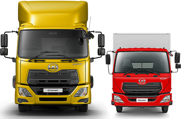 Sales begin for the Croner medium-duty truck and Kuzer light-duty truck, both designed for emerging markets